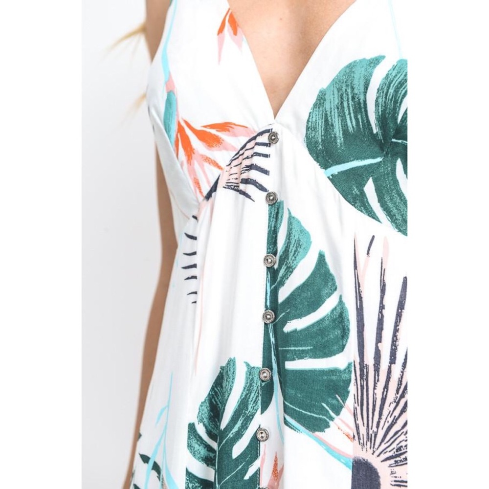 🎉HP🎉Tropical Palm Leaves Maxi Dress - Picture 5 of 6